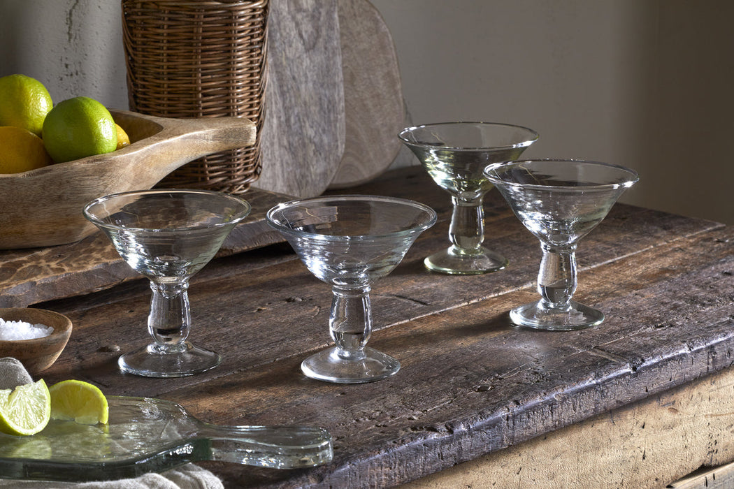 Sooraj Champagne Coupe Clear Set Of 4