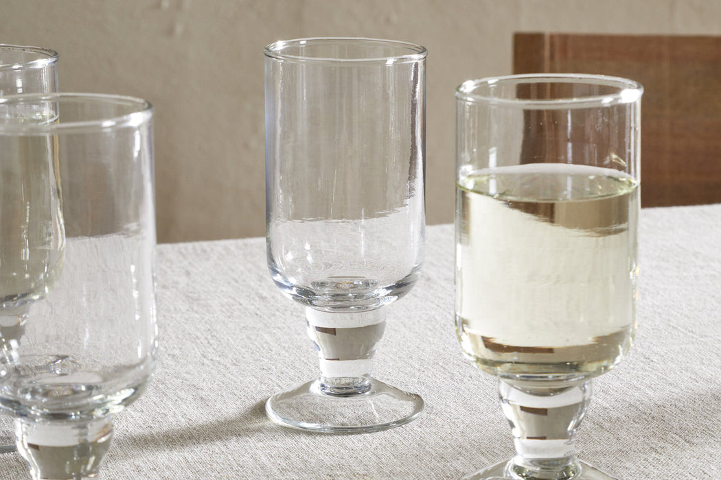 Sooraj Large Glass Clear Set Of 4