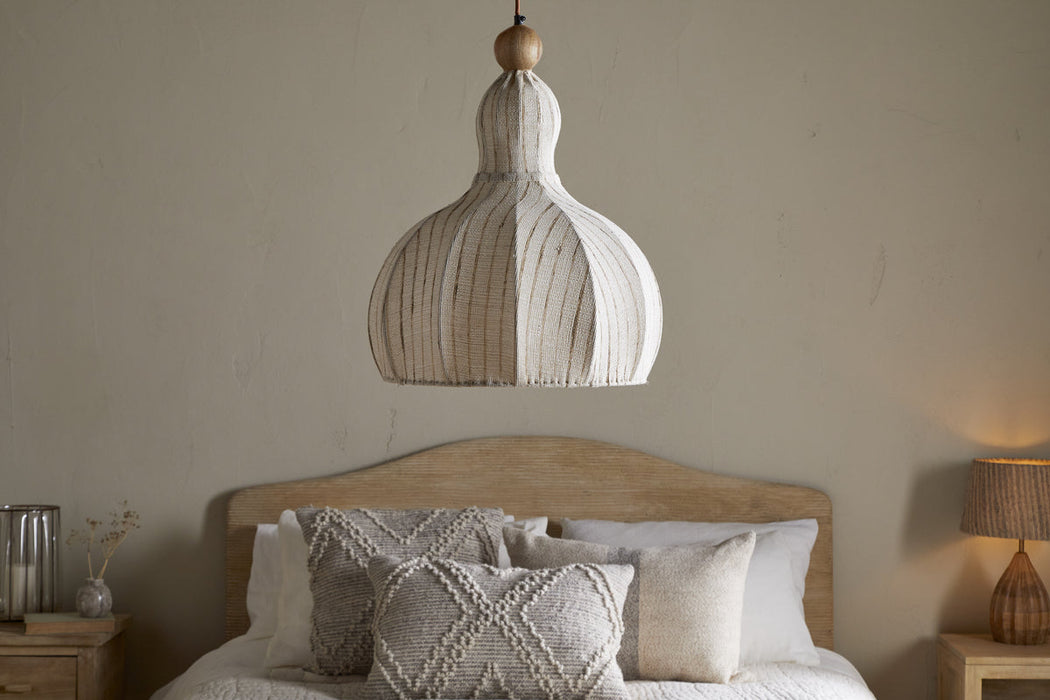 Kela Fabric Pendant Off White