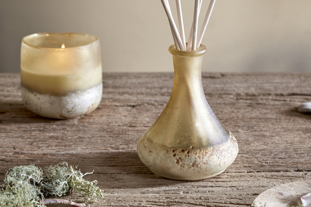 Oakmoss Rose Scented Reed Diffuser Yellow