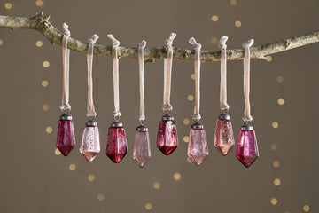 Ratnam Baubles - Mixed Merlot - (Set of 8)