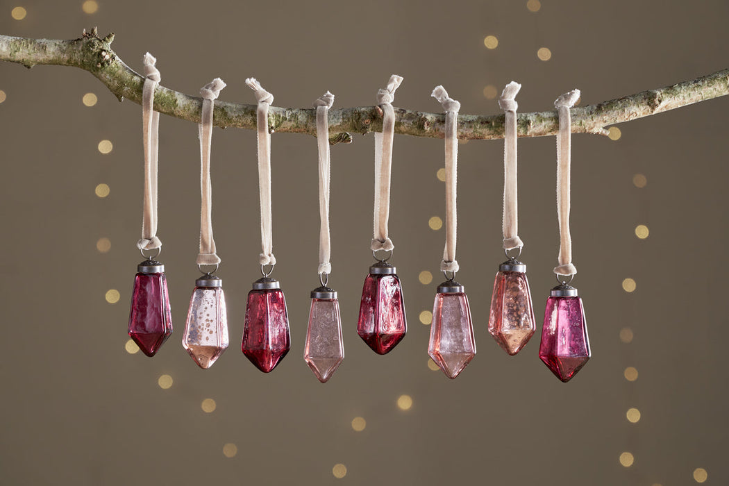 Ratnam Baubles Mixed Merlot Set Of 8