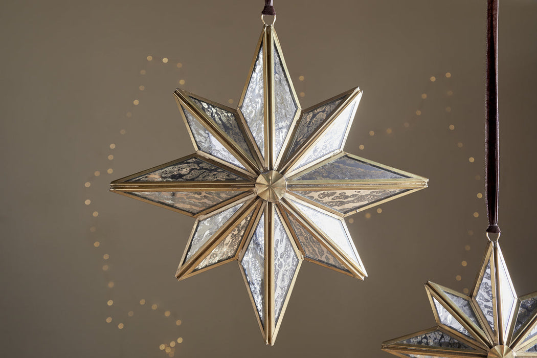 Taara Star Decoration Antique Brass