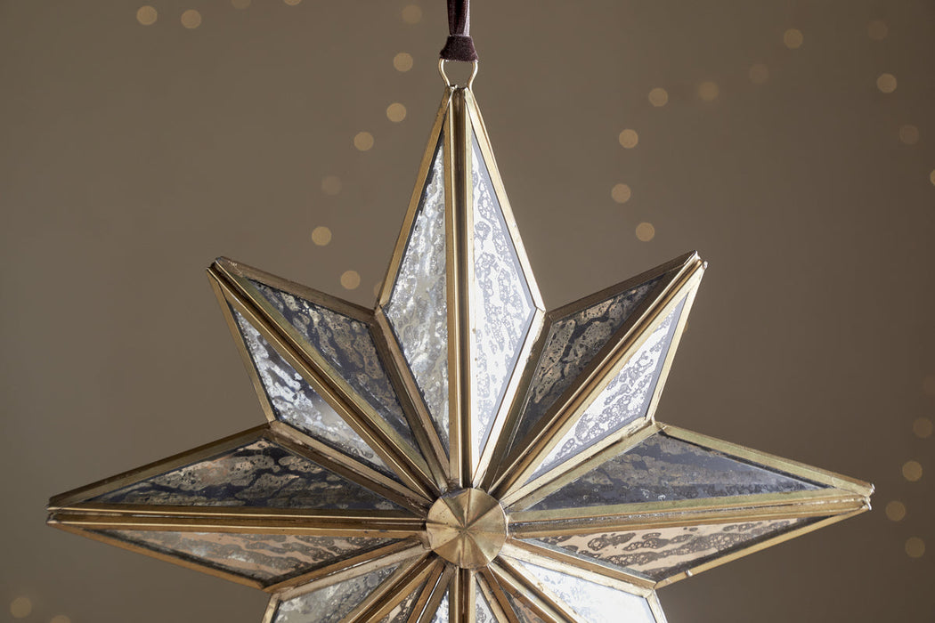 Taara Star Decoration Antique Brass