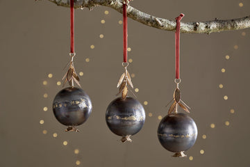 Kalira Baubles  - Black & Brass - (Set of 3)