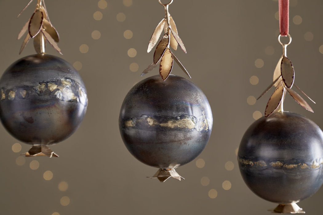 Kalira Baubles Black Brass Set Of 3