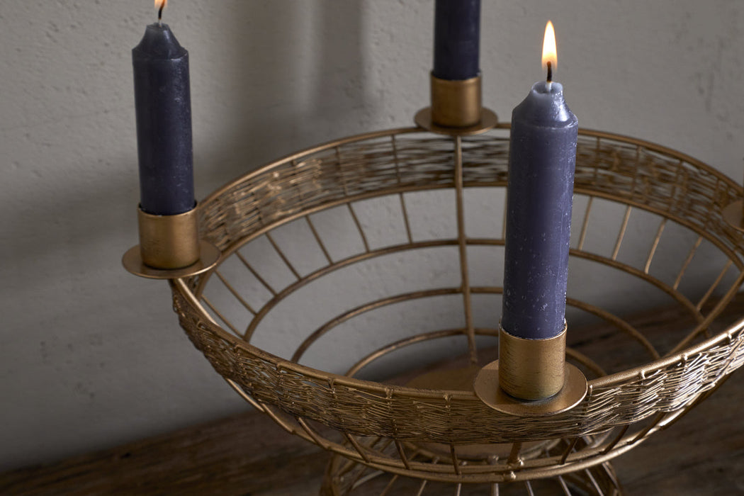 Sangala Candle Holder Antique Brass