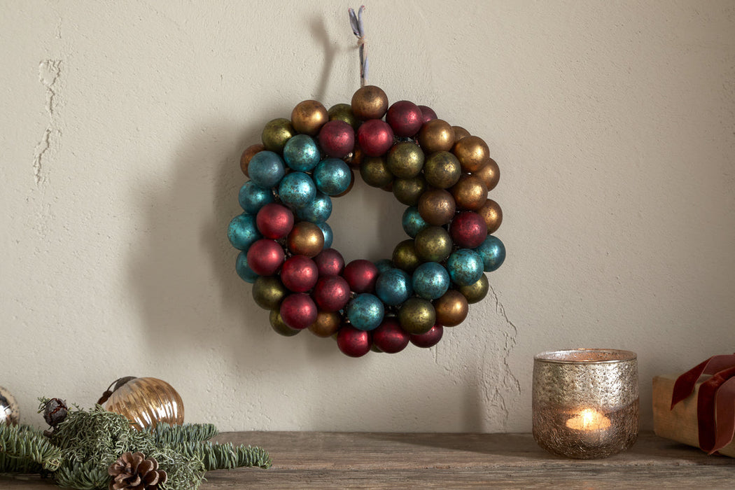Mini Oko Bauble Wreath Mixed Matt