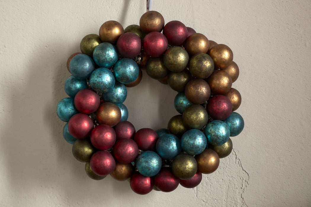 Mini Oko Bauble Wreath Mixed Matt
