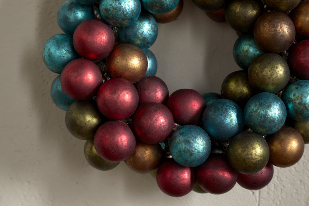 Mini Oko Bauble Wreath Mixed Matt