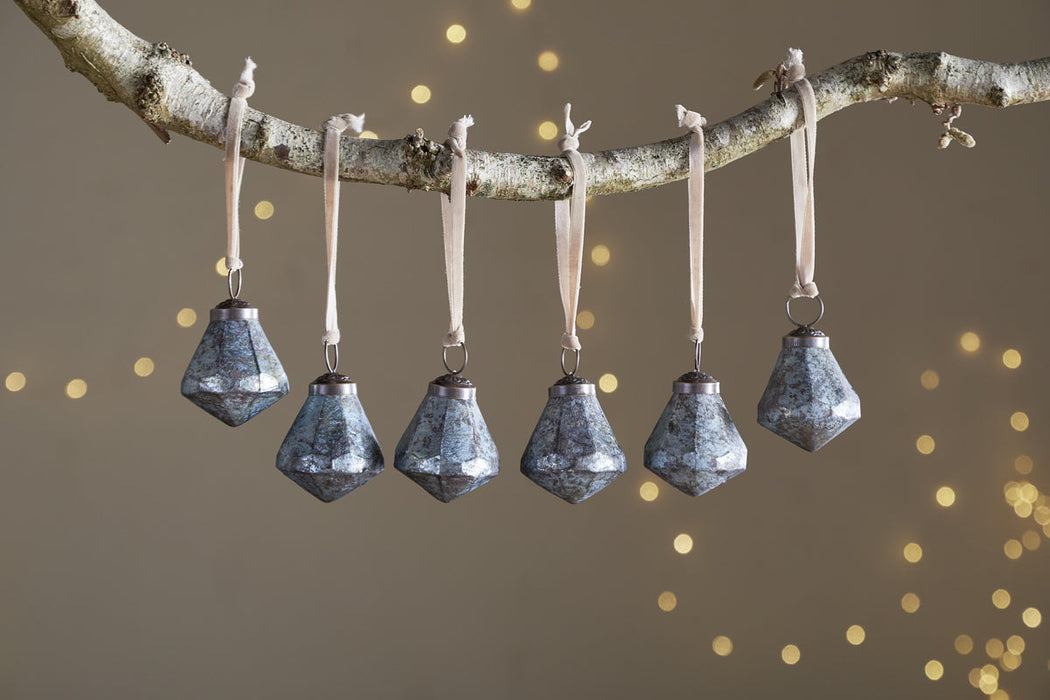 Vikula Baubles Sea Foam Set Of 6