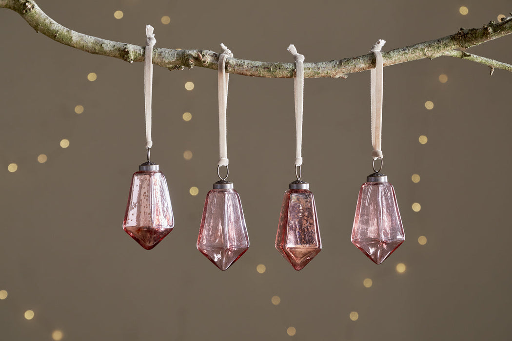 Ratnam Baubles Mixed Antique Pink Set Of 4
