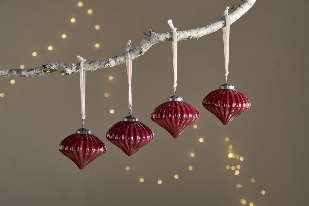 Nagala Baubles Merlot Set Of 4