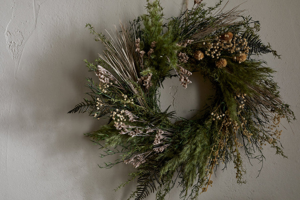 Taraji Wreath Natural Moss