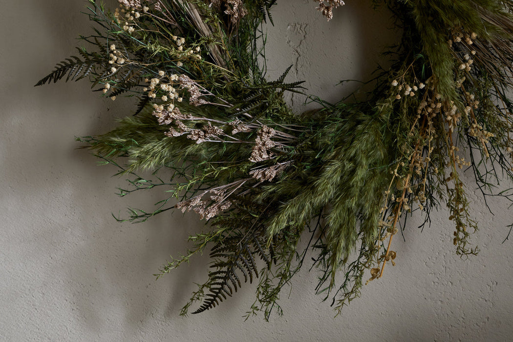 Taraji Wreath Natural Moss