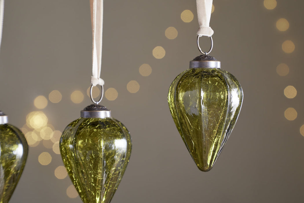 Khela Baubles Moss Set Of 4