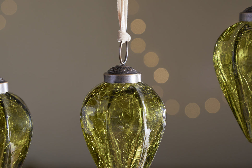 Khela Baubles Moss Set Of 4