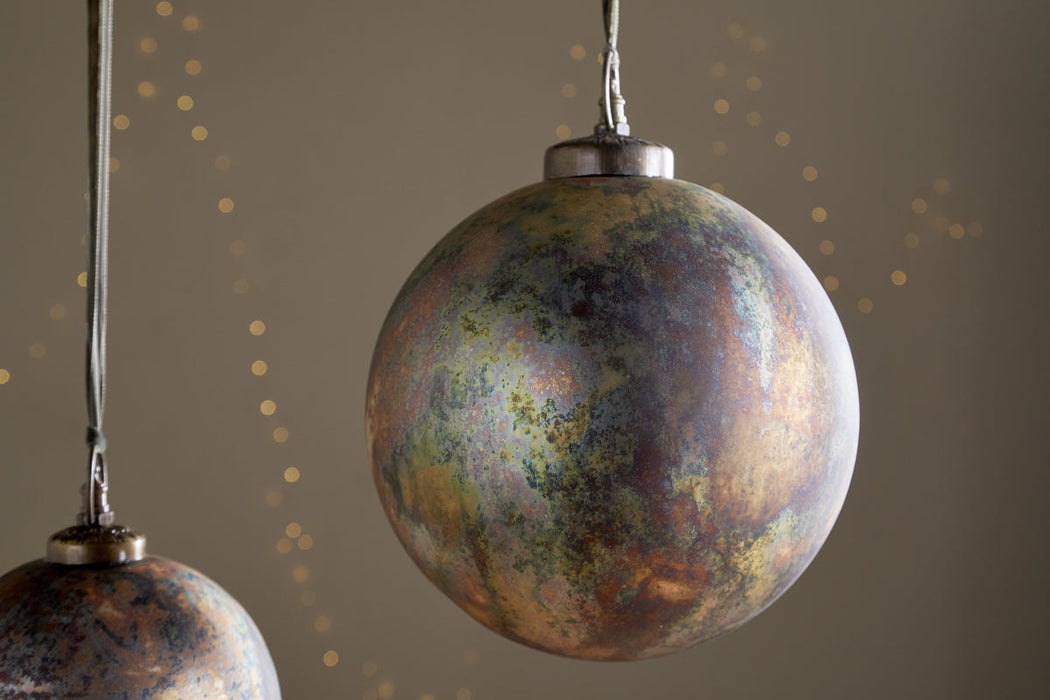 Mavu Giant Bauble Rustic Bronze Petrol