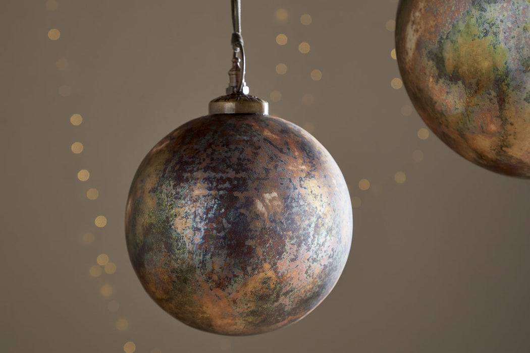 Mavu Giant Bauble Rustic Bronze Petrol