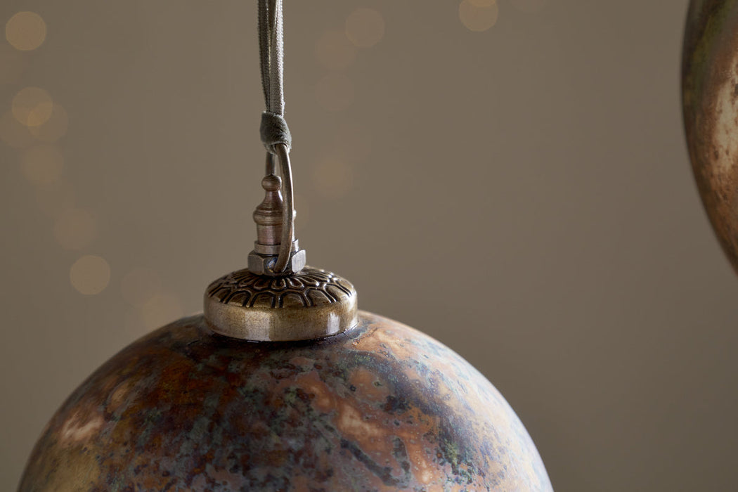 Mavu Giant Bauble Rustic Bronze Petrol