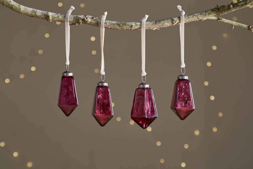 Ratnam Baubles Mixed Merlot Set Of 4