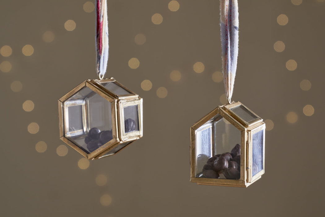 Tiny Kiko Box Decorations Antique Brass Set Of 2