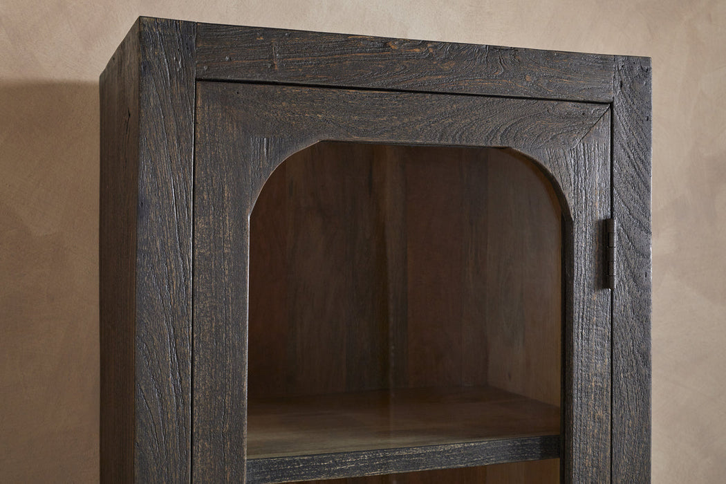 Valin Mango Wood & Glass Cabinet - Natural