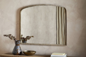 Juhli Arched Mirror - Aged Antique Brass - Large