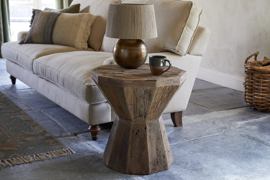 Juhi Reclaimed Wood Side Table Natural