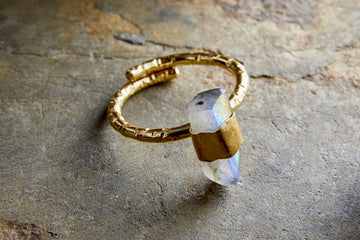 Darti Labradorite Ring - Gold