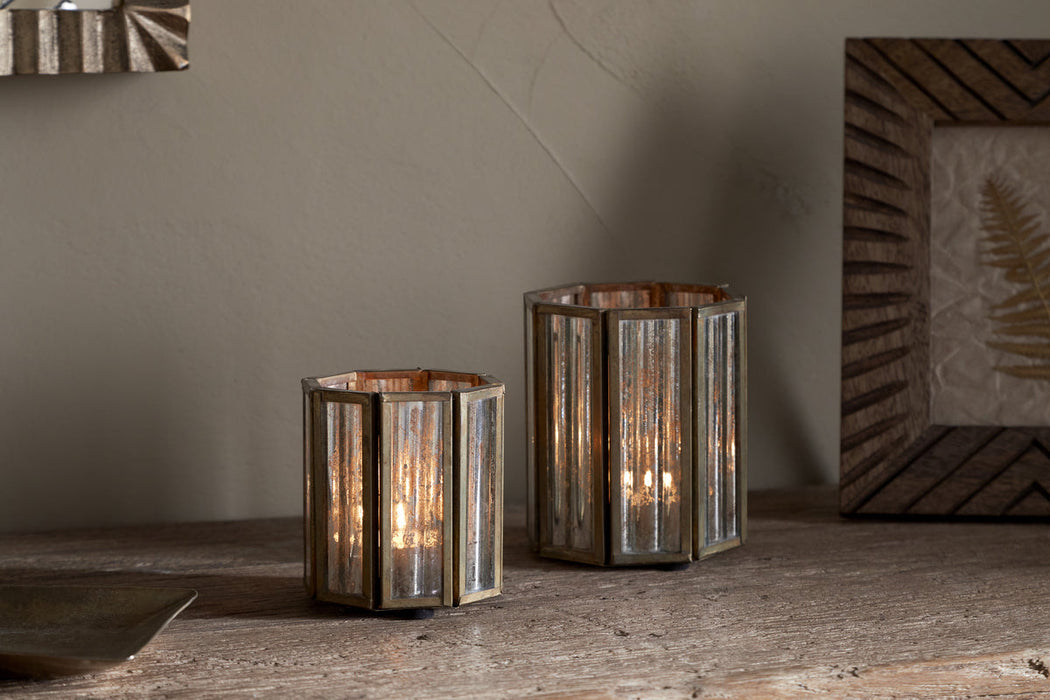 Tyma Tealight Holder Brass