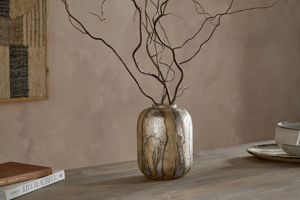 Hamira Vase Silver Rust