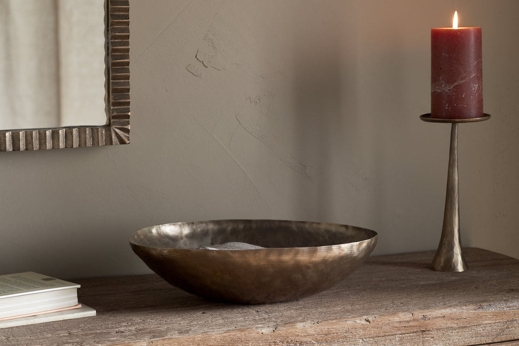 Malar Hammered Bowl Brass