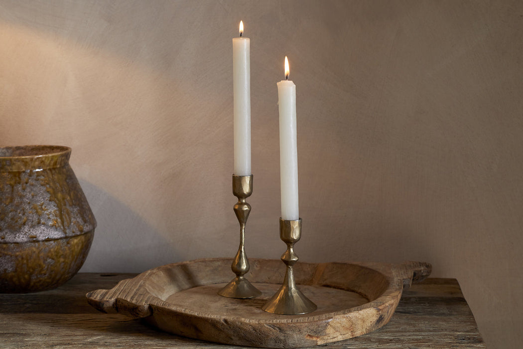 Aarya Candle Stick Brass Set Of 2