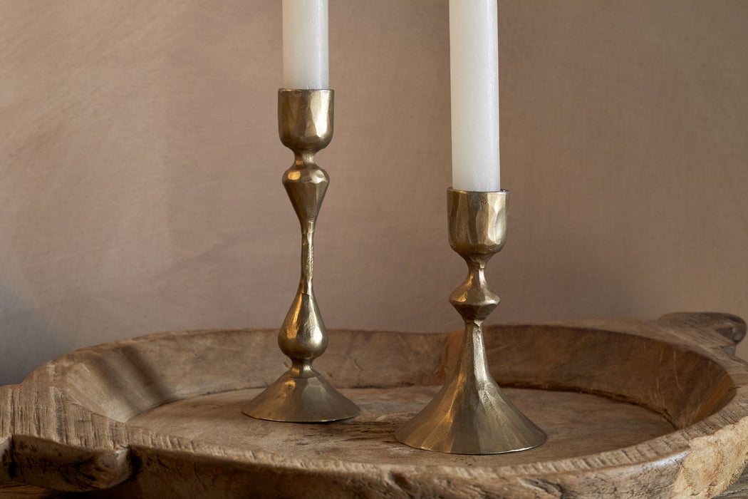 Aarya Candlestick - Brass - Set of 2