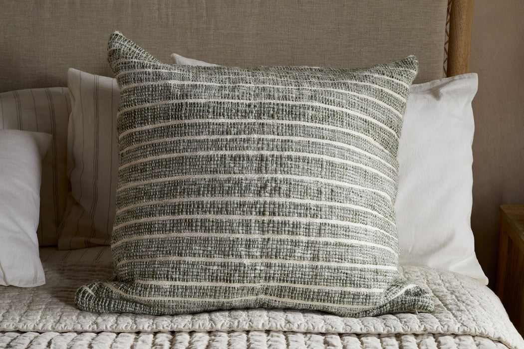 Tudo Merino Cushion Cover - Moss & Natural