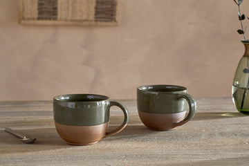 Mali Coffee Mug - Forest Green - (Set of 2)