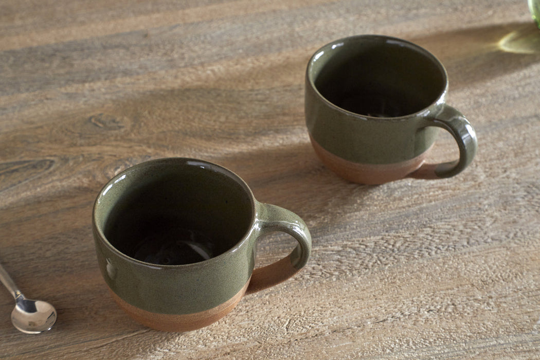 Mali Coffee Mug - Forest Green - Small Set of 2