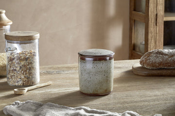 Cam Lidded Storage Jar - Mocha