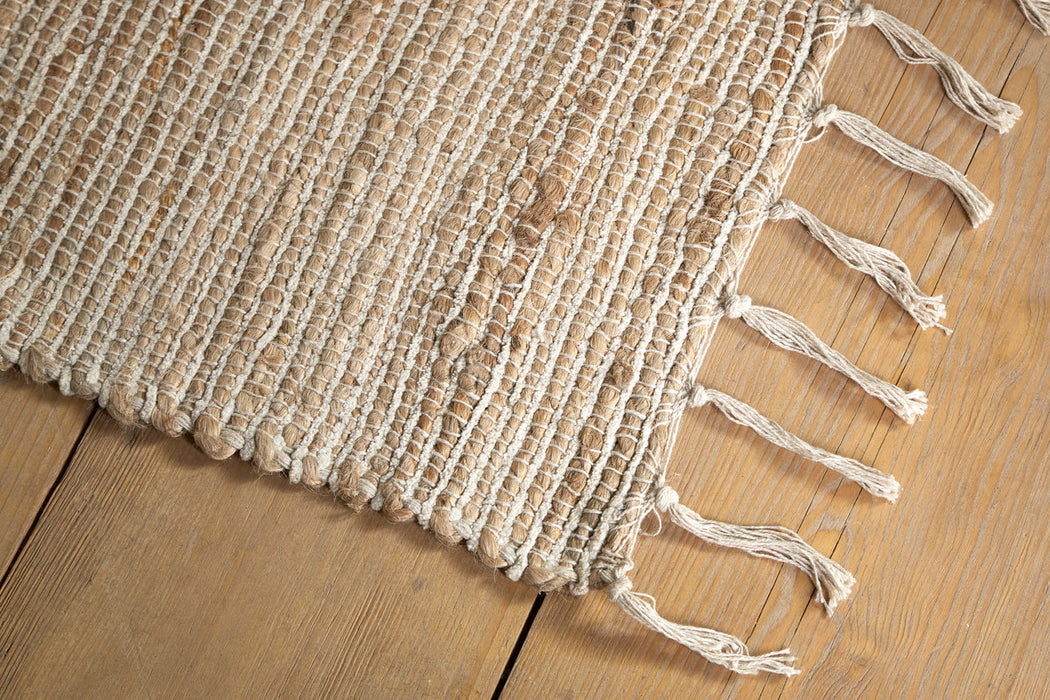 Zairya Jute & Cotton Rug - Sea Foam