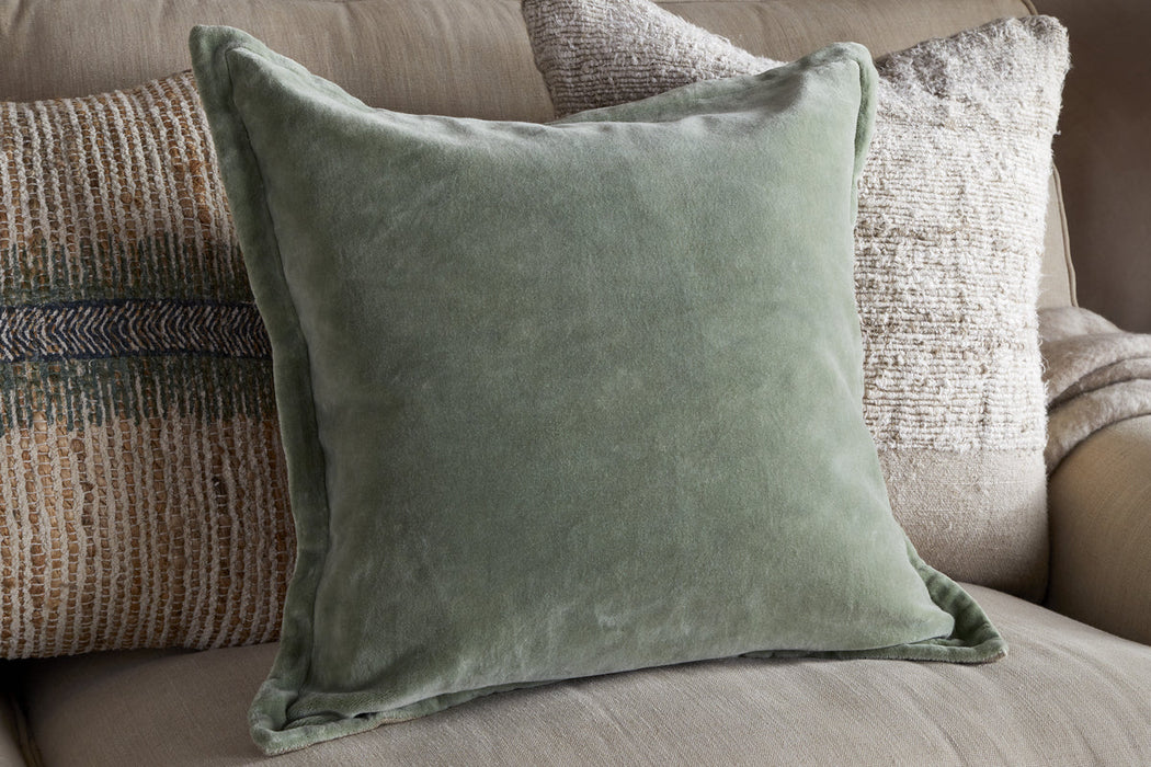 Menmai Velvet Cushion Cover - Eucalyptus