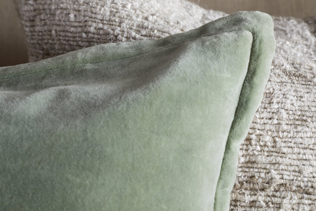 Menmai Velvet Cushion Cover - Eucalyptus