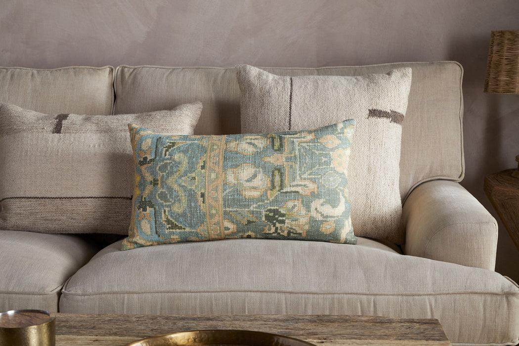 Selyo Tapestry Cushion Cover Green 60 X 40Cm