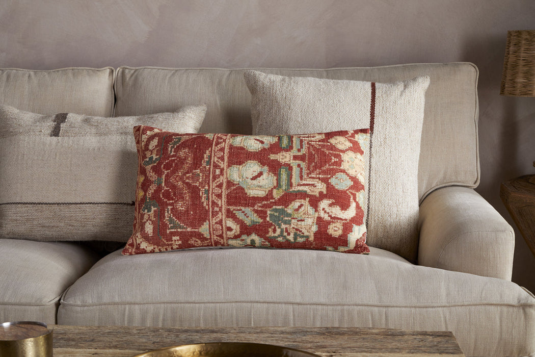 Selyo Tapestry Cushion Cover Terracotta Rust 60 X 40Cm