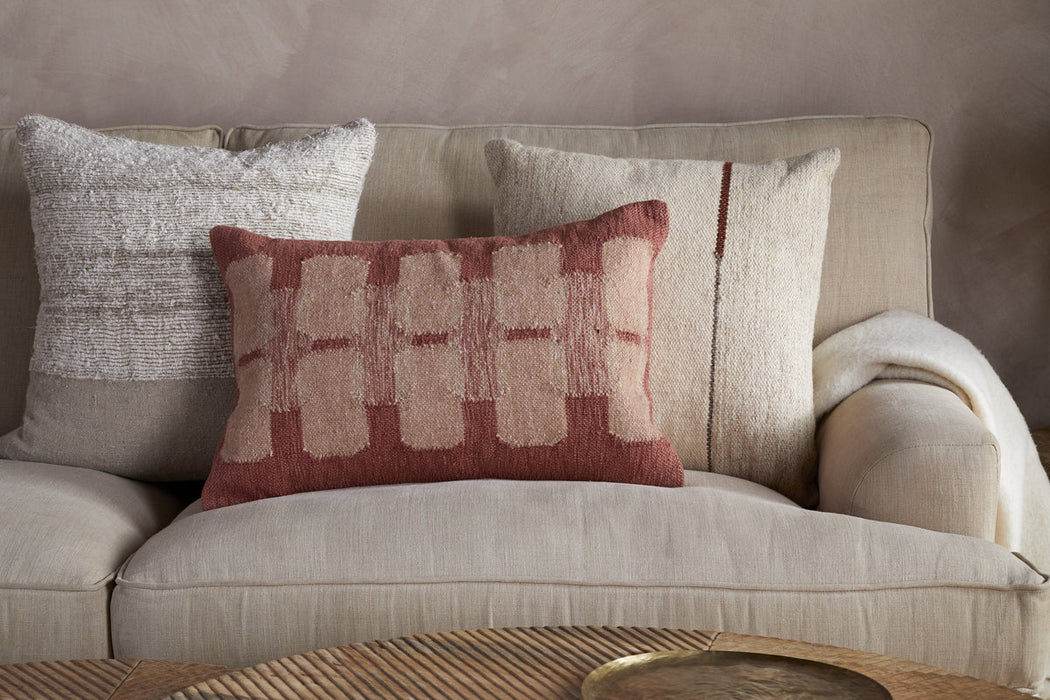 Akki Wool Cotton Cushion Cover Dusty Pink 60 X 40Cm