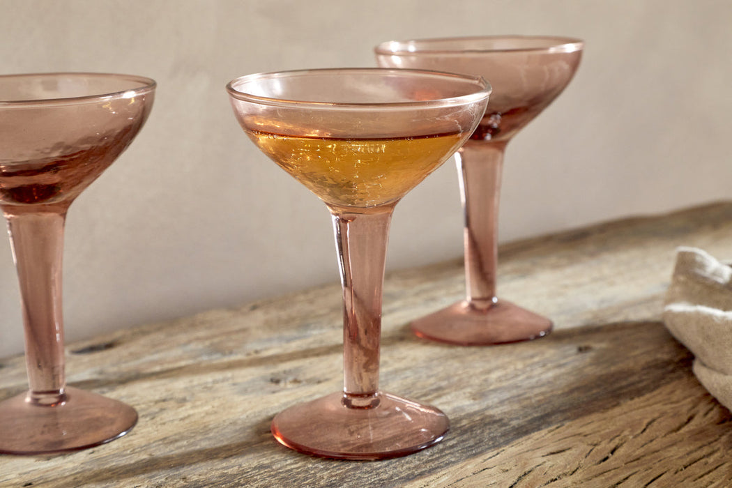 Yala Hammered Champagne Coupe Set of 4