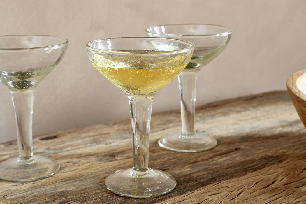 Yala Hammered Champagne Coupe Set of 4