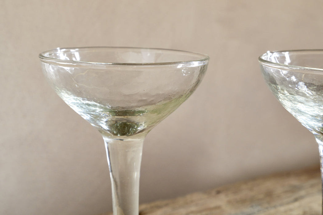 Yala Hammered Champagne Coupe Set of 4