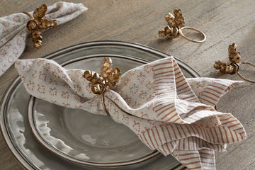 Beej Napkin Rings - Antique Brass - (Set of 4)