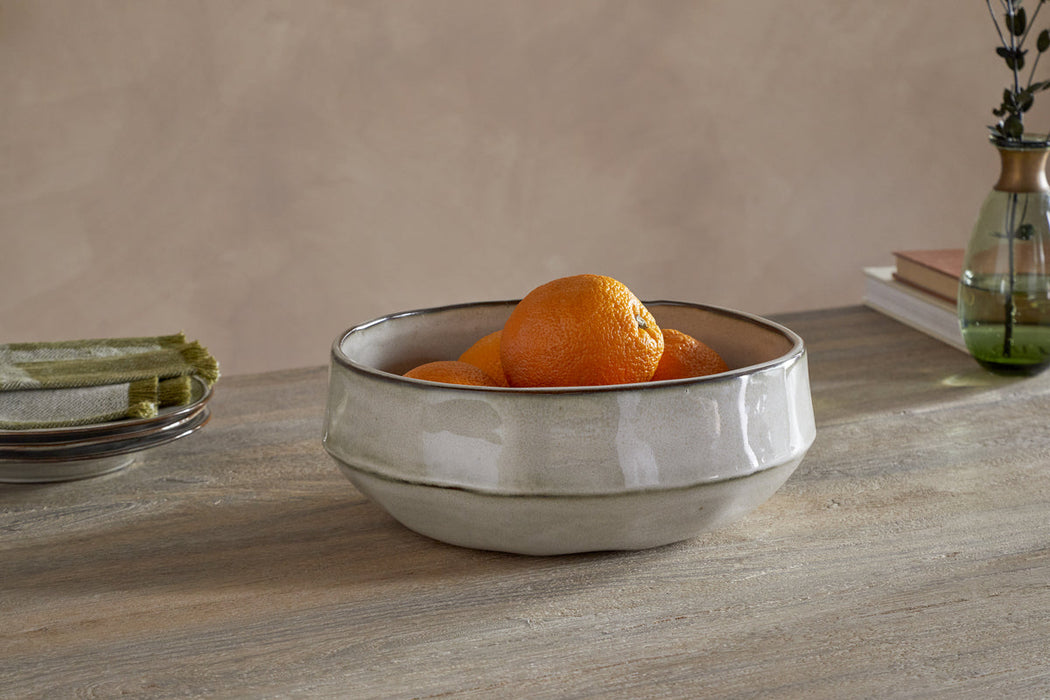Pedra Serving Bowl Pewter